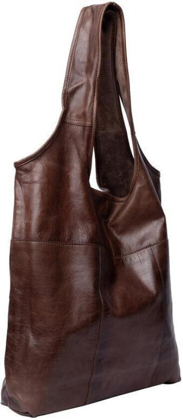 Lyra Urban skulderveske i skinn Woodsmoke