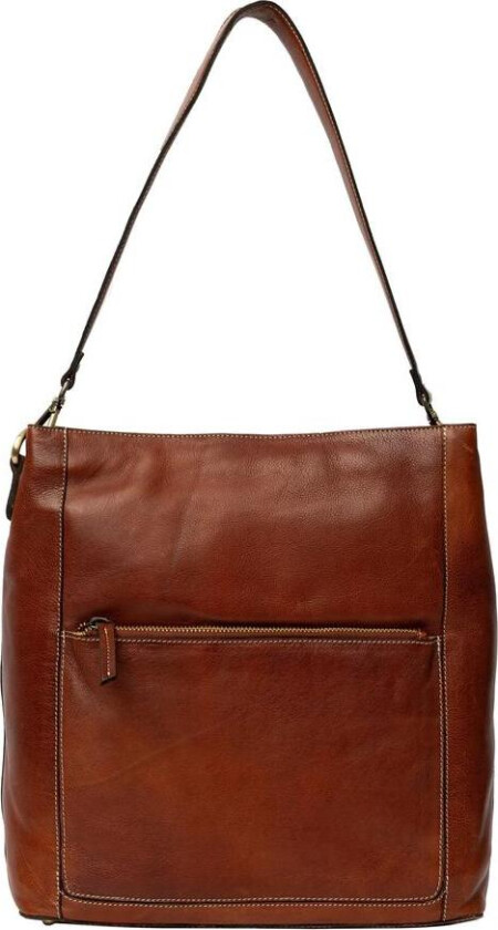 Re:Designed by dixie Myra Big skulderveske i skinn Cognac