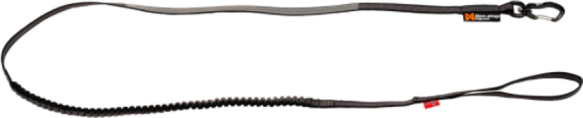Touring Bungee Grå Hundebånd 3,8 m / 23 mm