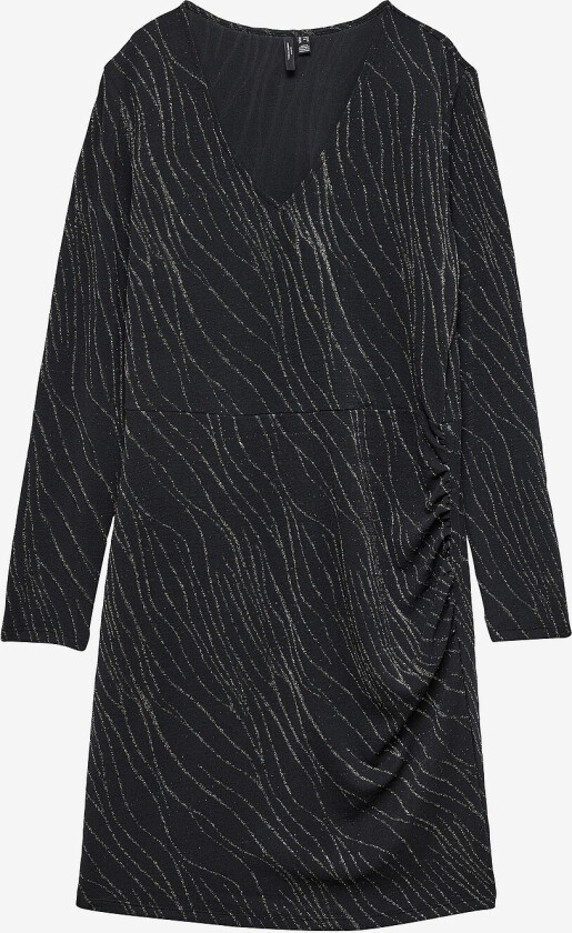 Kjole vmcNita LS V-neck Short Dress Jrs G - Svart