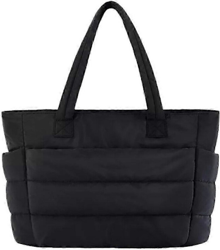 Lett, polstret veske, Tote Bag for kvinner med rom, skulderveske