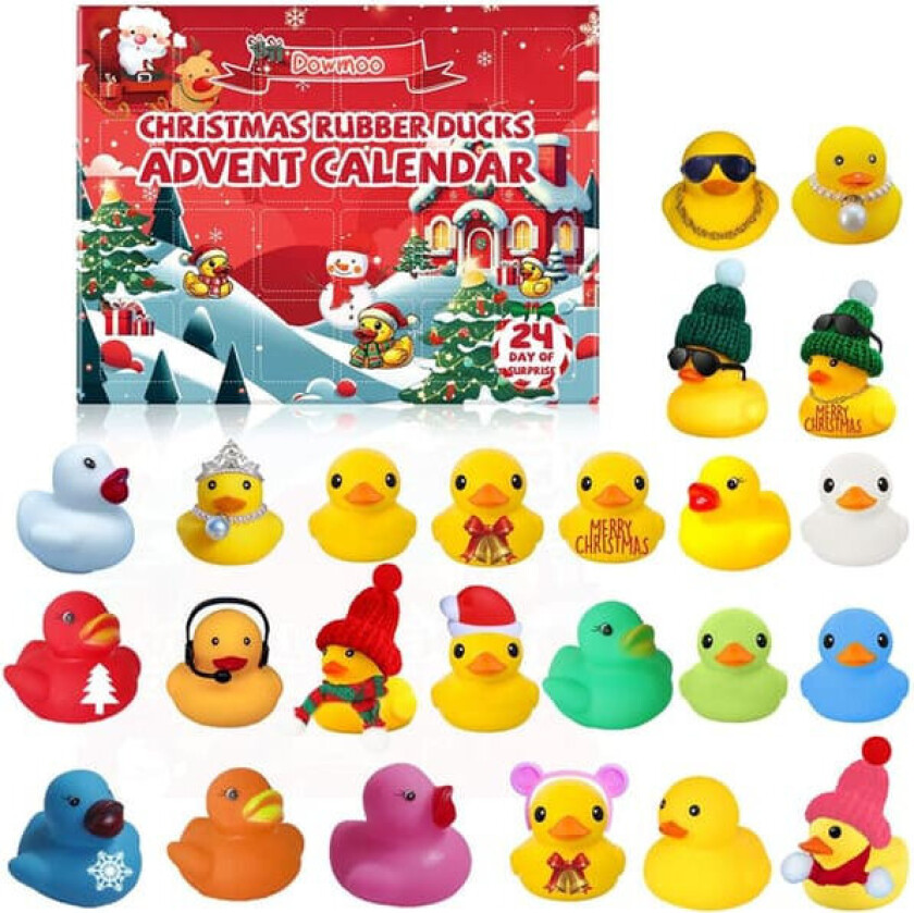 Adventskalender med gummianker 2025 – 24 dagers julekalender julegave til barn