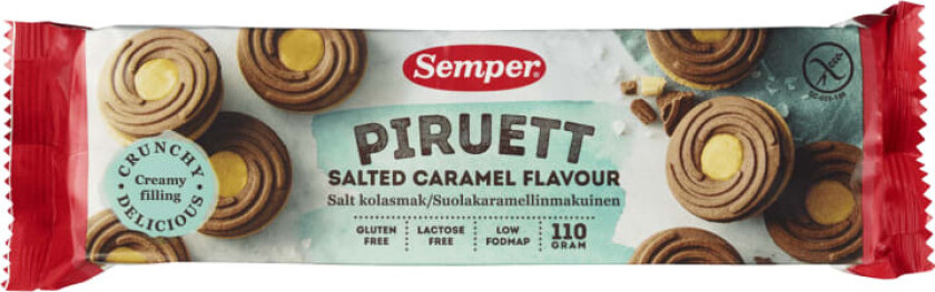 Piruett Kjeks Karamell Gl.Fri 110g