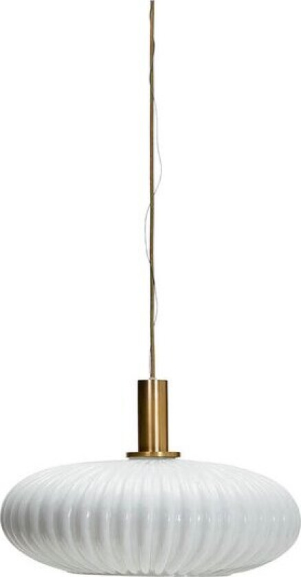 Taklampe Fort 27x42 cm antikk messing/off-white