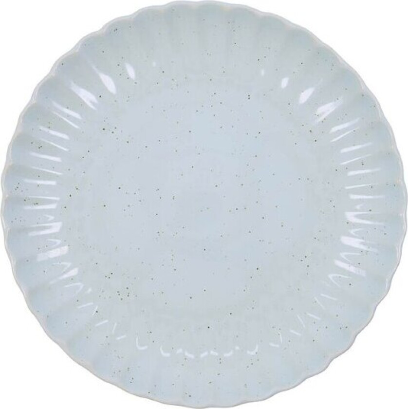 Scallop tallerken 26 cm lyseblå