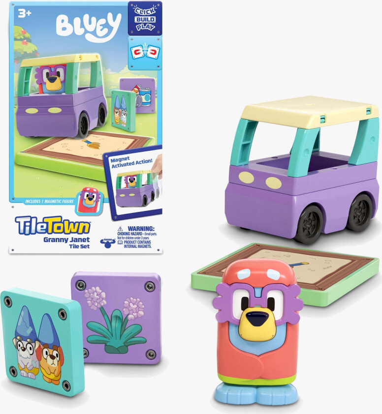 Bluey Magnetisk Byggesett Booster-Pack - Magnetleker - Plast