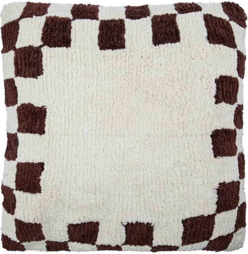 Putetrekk Chess 50x50 cm brun/off-white