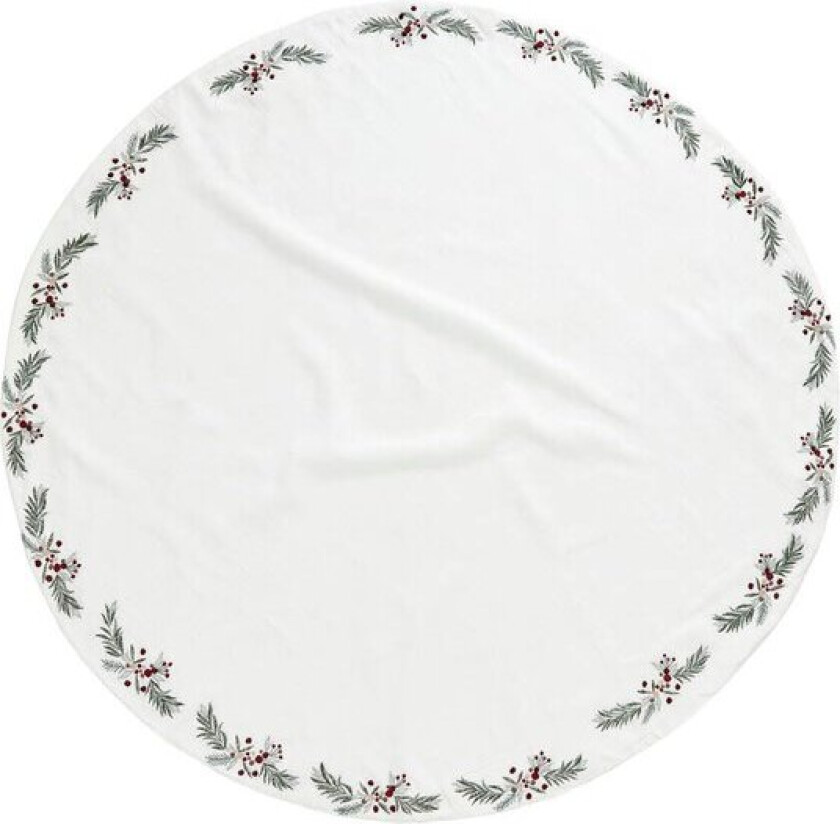 Penine juletreteppe 110 cm hvit