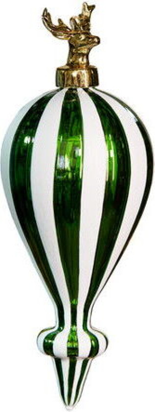 Matteo juletrepynt grønn/hvit