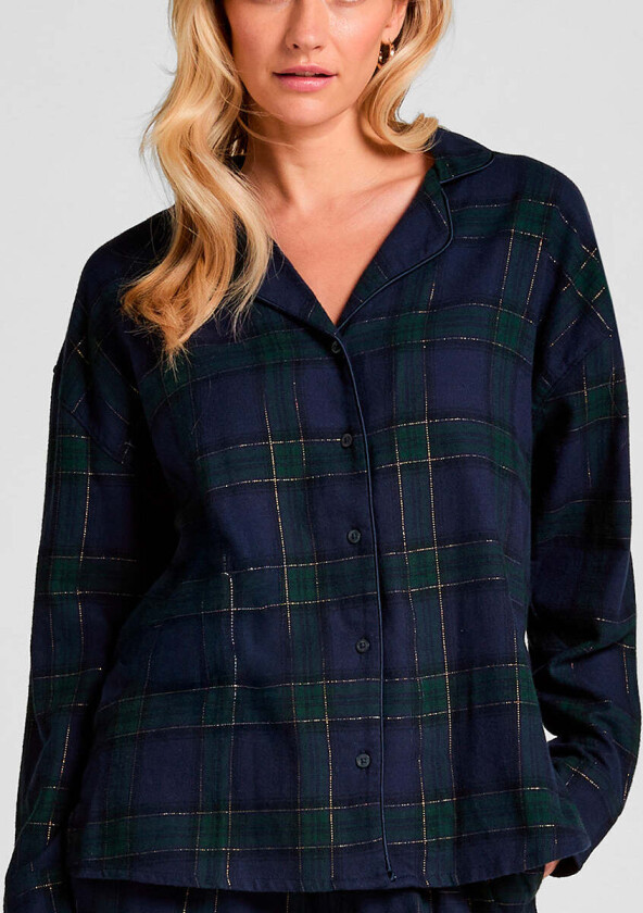 nattskjorte, blå, Størrelse: XL, Kvinner