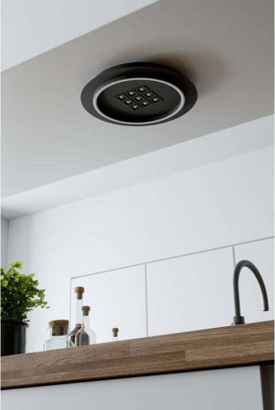 BALAZOTE TAKLAMPE Ø380 CCT 2300LM SVART