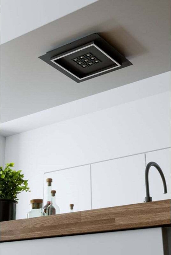 BALAZOTE TAKLAMPE 380X380 CCT 2300LM SVART