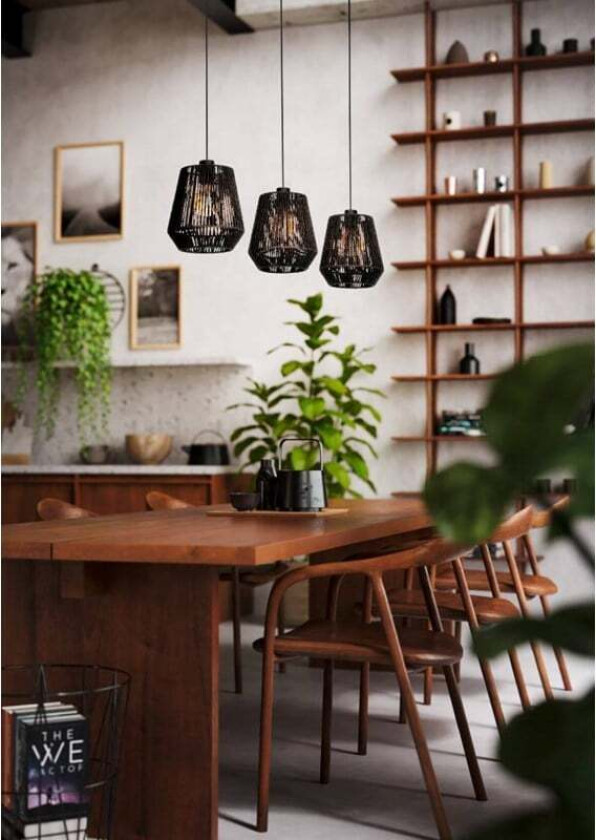 PERSLEY LANGBORD L920 3XE27 SVART FSC