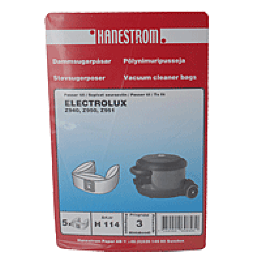 Støvsugerposer, papir, 5st.