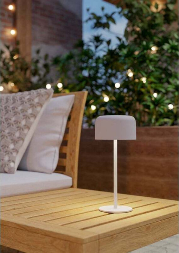 ROCCANOVA SOLCELLE BORDLAMPE M/TOUCH HVIT