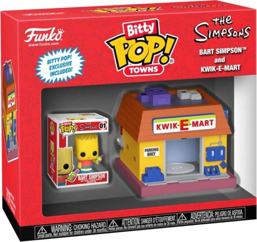 Bart Simpson and Kwik-E-Mart (Bitty Pop! Town) Vinylfigur - Funko Pop! - Funko Shop Europe