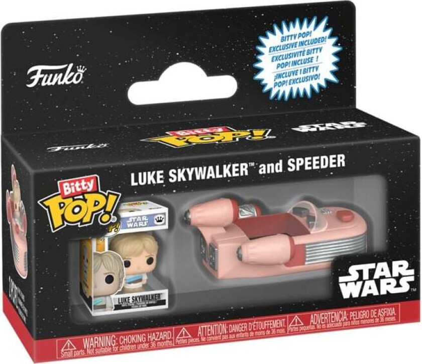 Luke Skywalker and Speeder (Bitty Pop! Ride) Vinylfigur - Funko Pop! - Funko Shop Europe