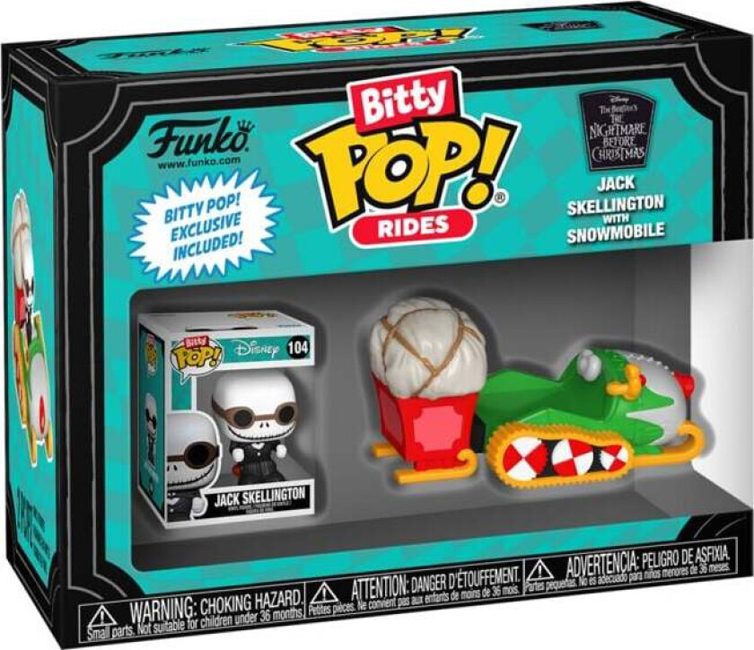 Jack Skellington with Snowmobile (Bitty Pop! Ride) Vinylfigur - Funko Pop! - Funko Shop Europe