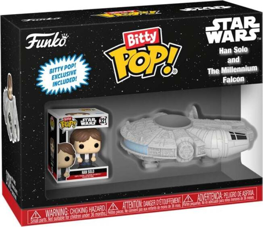 Han Solo and The Millennium Falcon (Bitty Pop!) Vinylfigur - Funko Pop! - Funko Shop Europe