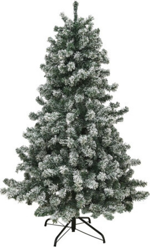 Frost kunstig juletre med lys, 180 x 118 cm