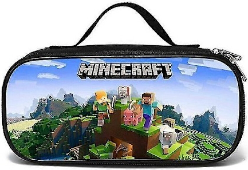 Minecraft Penal med Stor Kapasitet Glidelås Penn Bag Skole Kontor