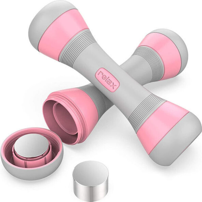 Fitness hantlar justerbar 2 x 2 kg set med 2 delar justerbar vikt