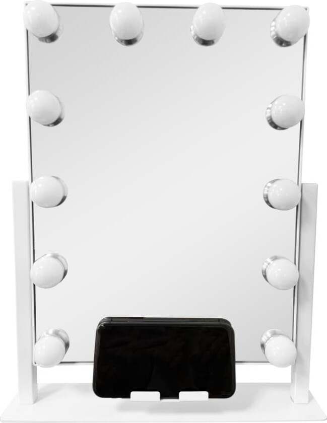 Hollywood-speil A100026 (hvit)