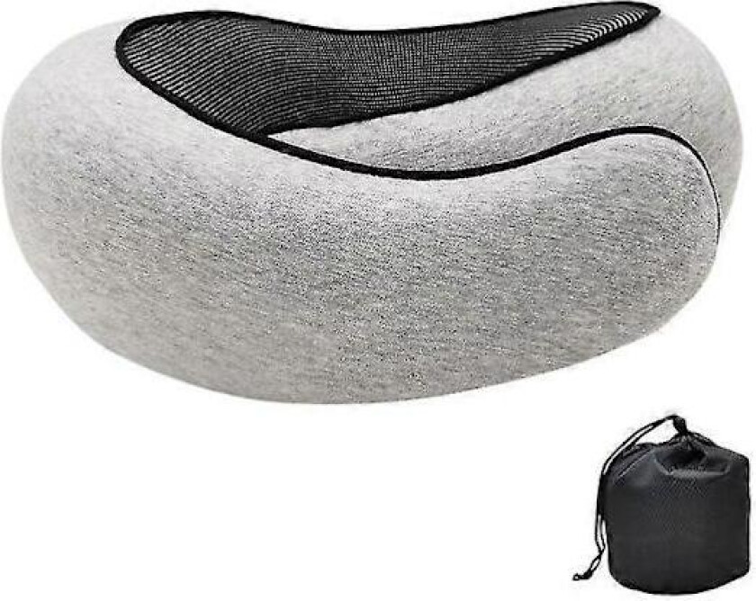 Reisepute for nakke U-formet Memory Cotton Nakkeputer Massasje Nakkepute Sove Flypute Cervical Healthcare Pute