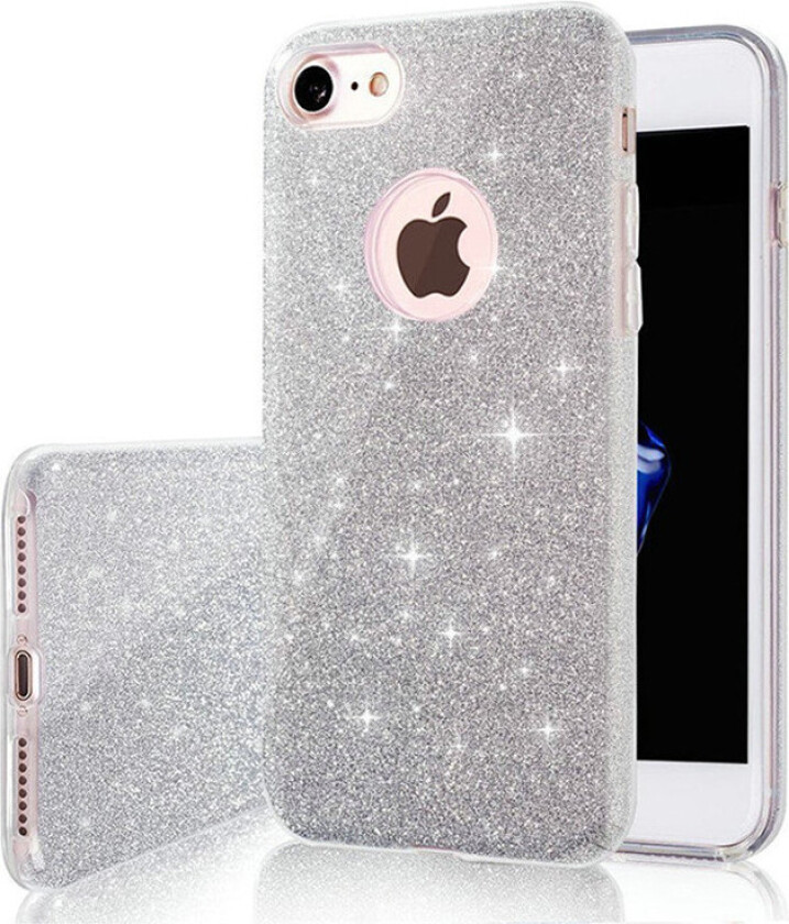 Bilde av Glitter 3-i-1 Cover til iPhone 17 - Sølv