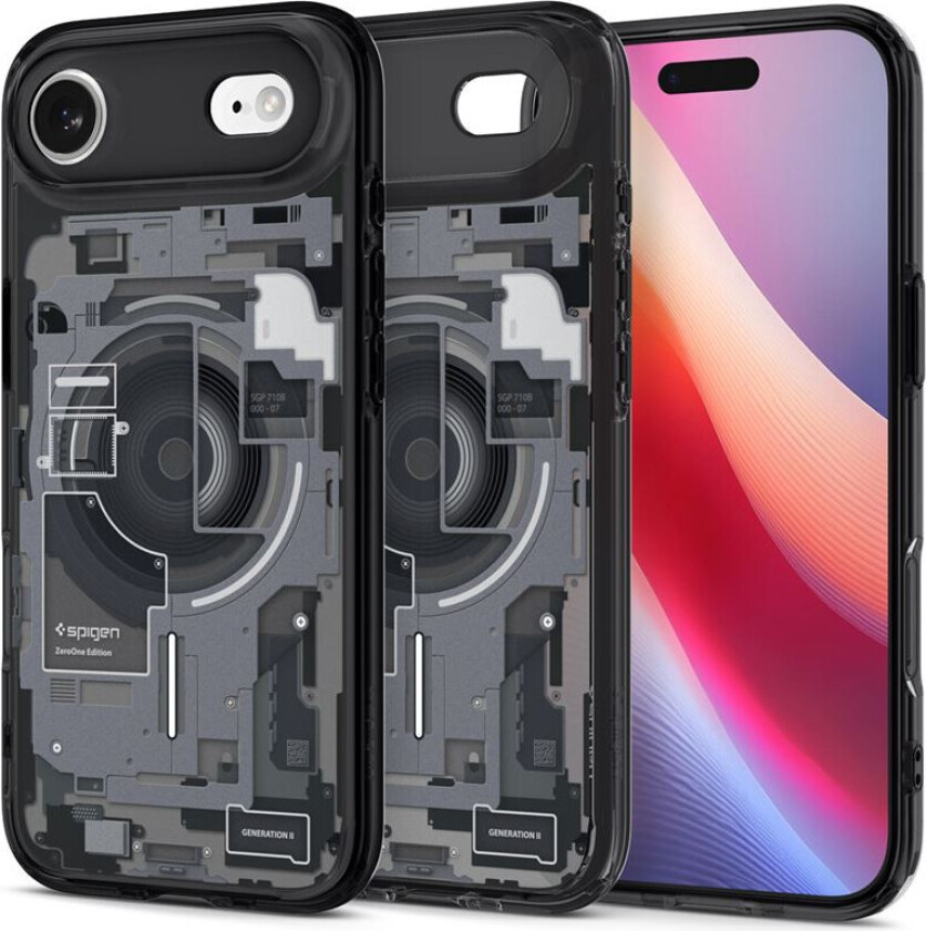 Ultra Hybrid MagSafe Cover til iPhone 17 Air - Zero One Black