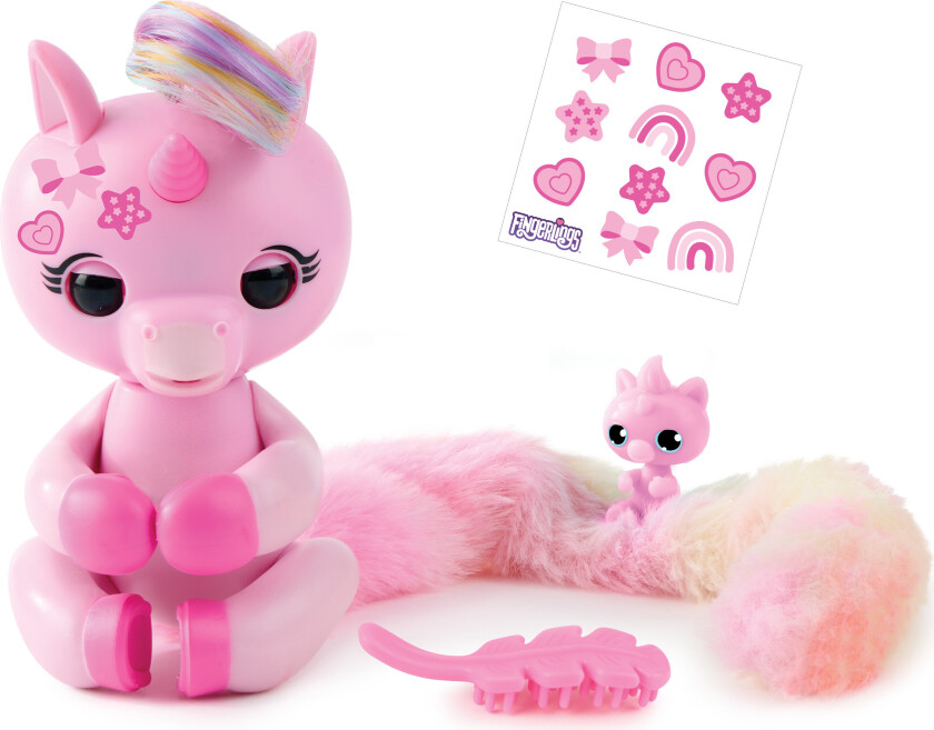 Enhjørning med Blød Hale Interaktivt Legetøj - 5+år