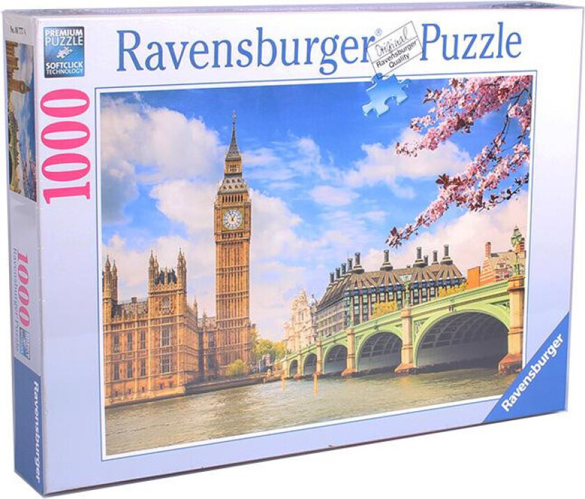 Puslespil - 1000 Brikker - Big Ben, London