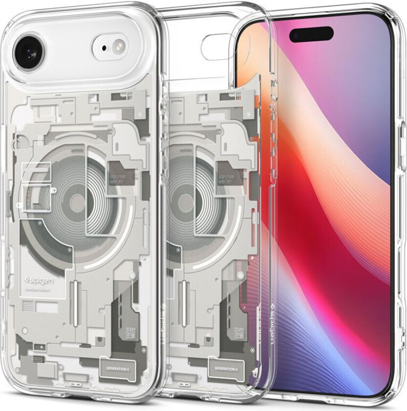 Ultra Hybrid MagSafe Cover til iPhone 17 Air - Zero One Natural Titanium