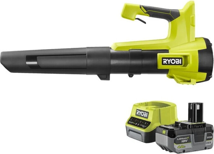 ONE+,RY18BLB-140 Løveblåser - 18V Inkl. 4.0Ah Batteri og Lader