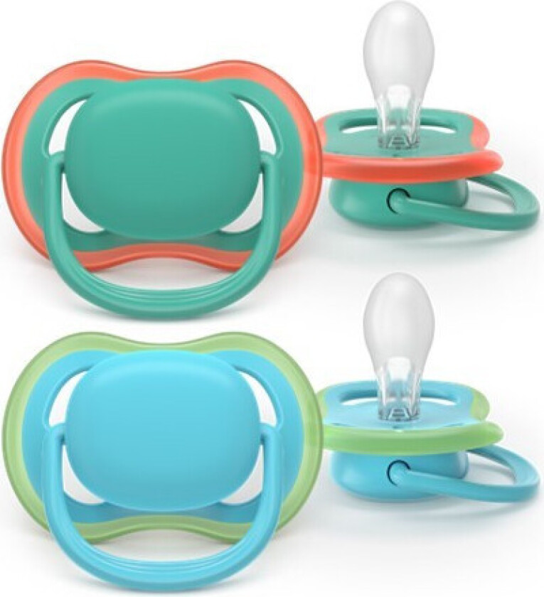 Avent SCF08710 Ultra Air Sutter - 6-18 Måneder, Grønn/Blå - 2 stk.