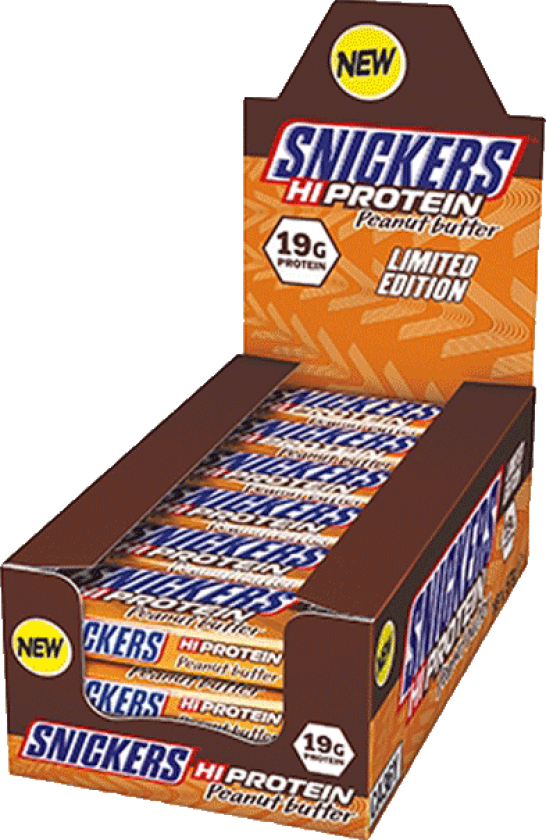 12 x Snickers Protein Bar, 57 g, Peanut Butter