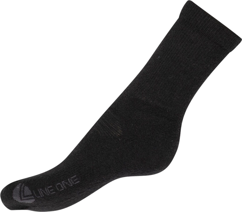 Active Crew Wool Sock, ullsokker unisex Caviar Black