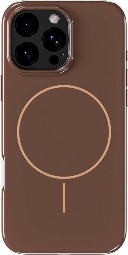 iPhone 16 Pro Max Mono Case - MagSafe Kompatibel - Chocolate / Beige