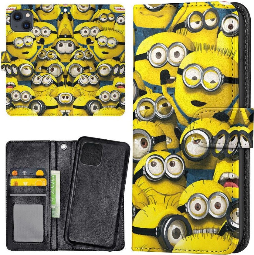 iPhone 15 Plus - Lommebok Deksel Minions
