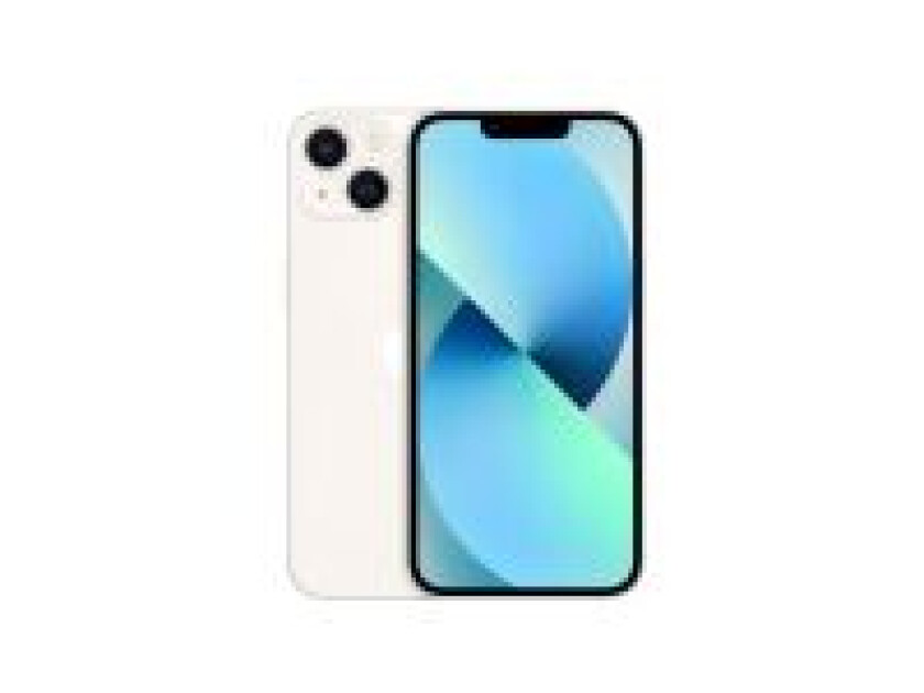 iPhone 13, 15,5 cm (6.1), 2532 x 1170 piksler, 128 GB, 12 MP, iOS 15, Hvit