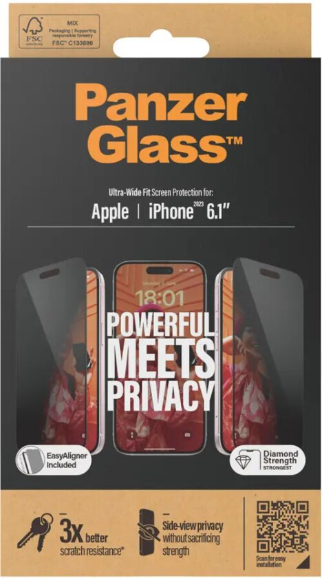 Panzerglass Ultra-wide Fit Privacy Iphone 15