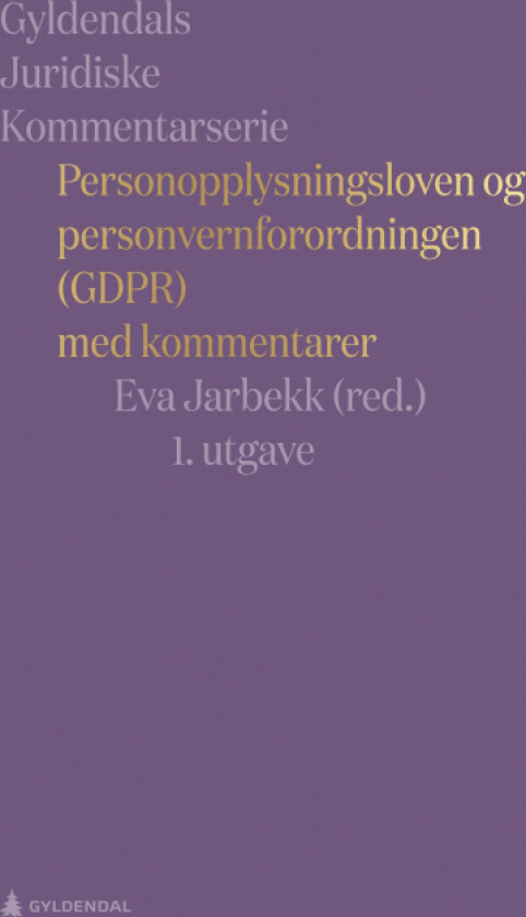 Personopplysningsloven og personvernforordningen (GDPR)