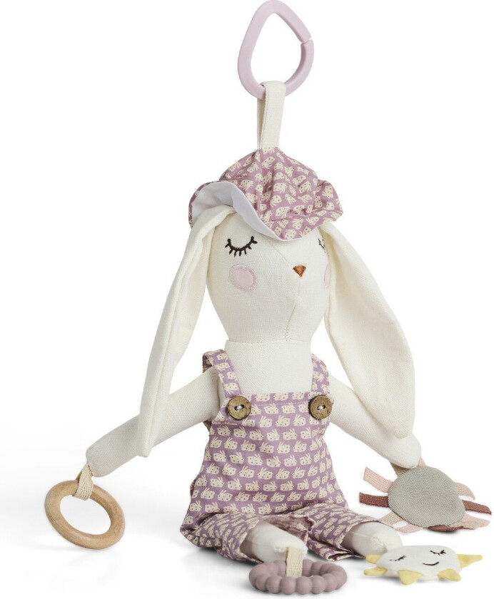 Activity bunny for auto chair, rose