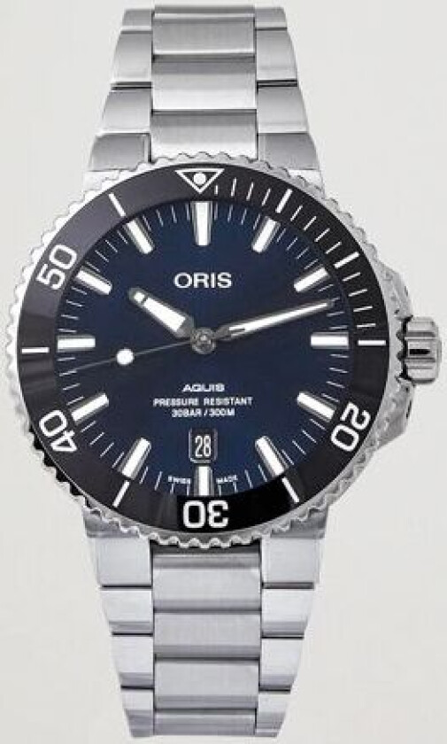 Bilde av Aquis Date 43,5mm Blue