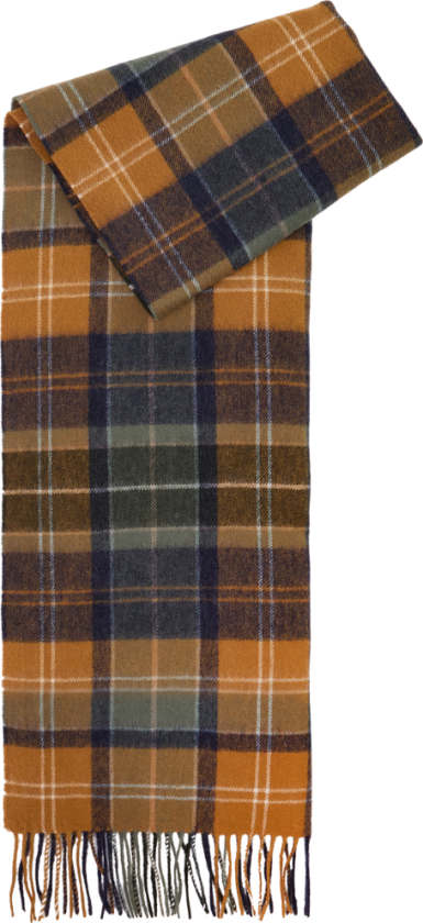 Brack Patchwork Tartan Scarf Forest/Bronze Brown