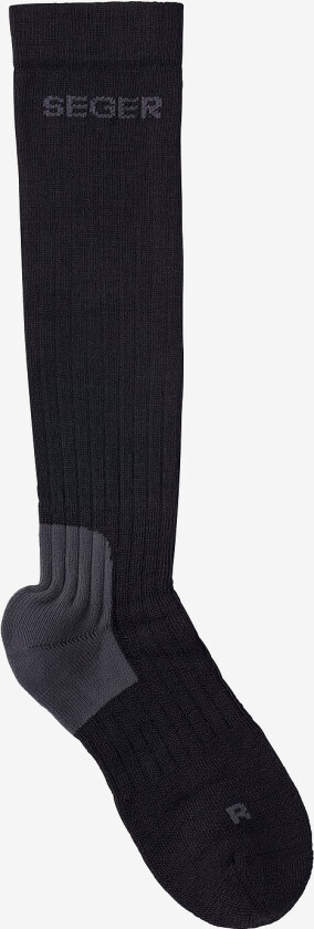 Knestrømper Wanderer Heavy Wool Compression - Svart