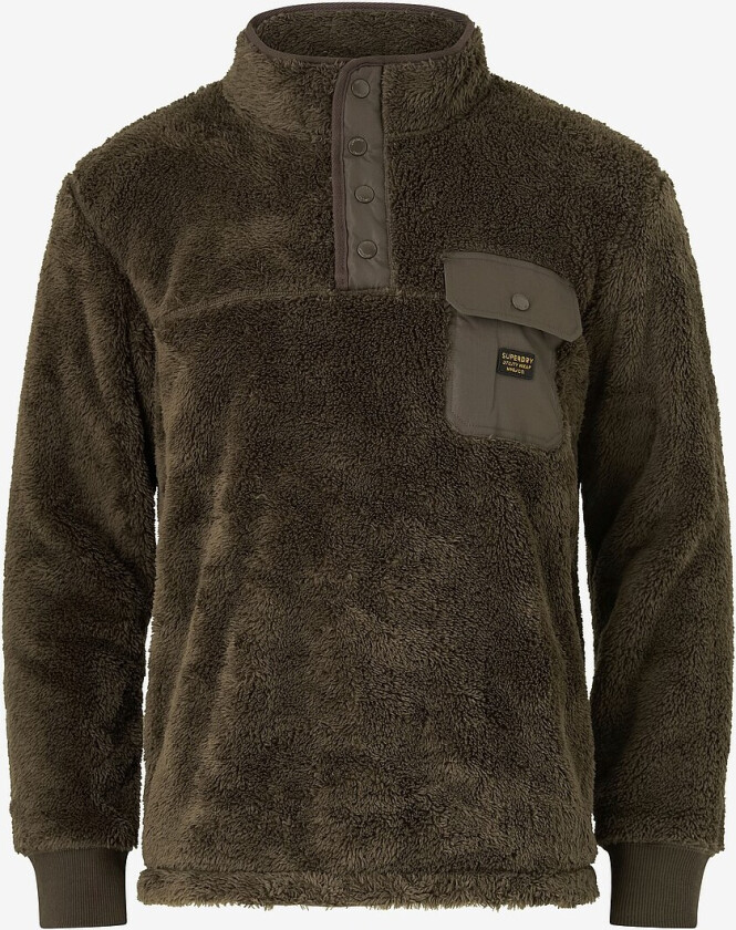 Teddytrøye High Pile Fleece Half Zip - Brun