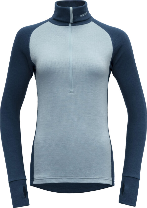 Expedition Merino 235 Zip Neck Dame Flood/Cameo M