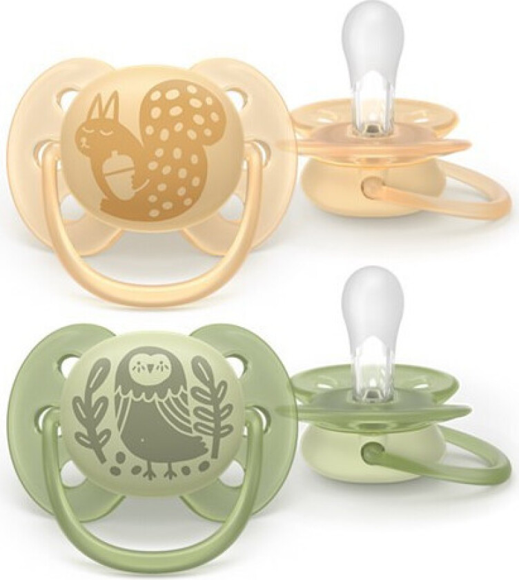 Avent SCF09146 Myk Smokk - 6-18 Måneder, Gul og Grønn - 2 stk.