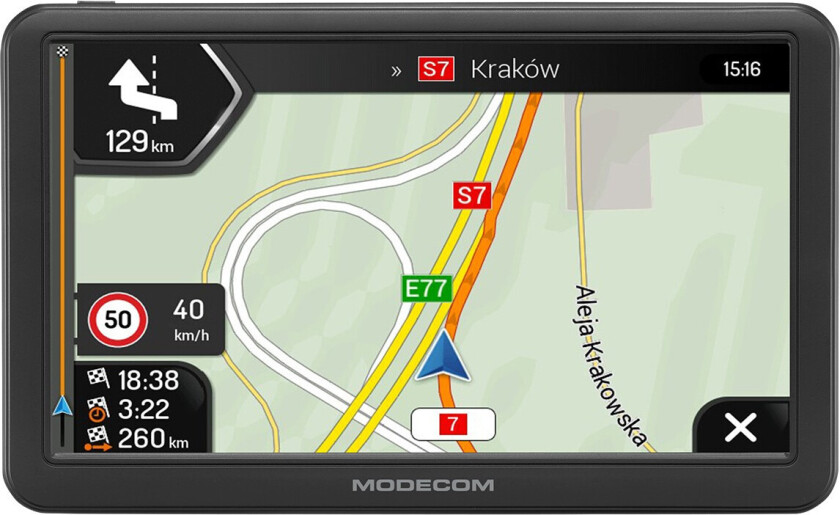 FreeWAY EU CX7 iGO GPS Navigasjon til Lastbil - 7" Skjerm, 8GB, Europa Kart
